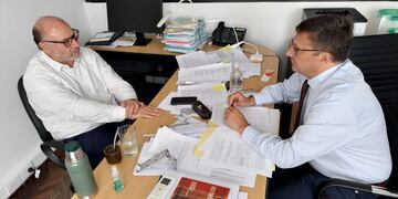 Miguel Piedecasas recibió en Buenos Aires a Lisandro Mársico