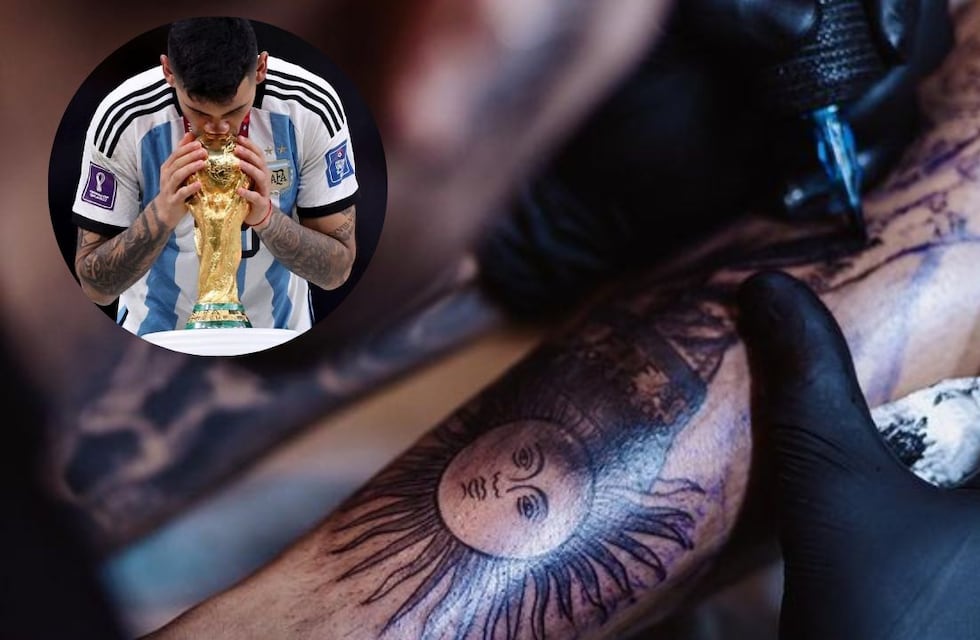 “Para toda la vida en la piel”: el tatuaje mundialista del Cuti Romero
