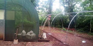 Continúa el proyecto de construcción del vivero y piletón para peces en Jasy Porá,