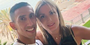 Jorgelina Cardoso y sus hijas, el refugio de Ángel Di María a lo largo de toda su carrera en la Selección Nacional.