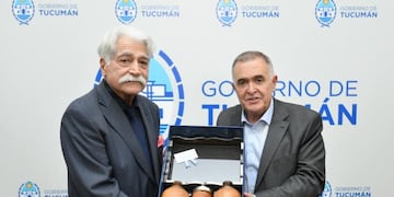 Turco Asís visitó a Jaldo en Casa de Gobierno.