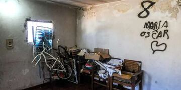 María Eugenia vivía con el imputado en una habitación construida sobre la casa de sus exsuegros. (La Capital)