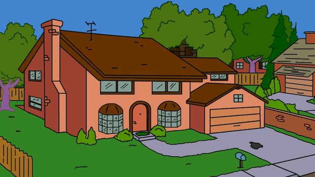 La casa existe en la realidad.