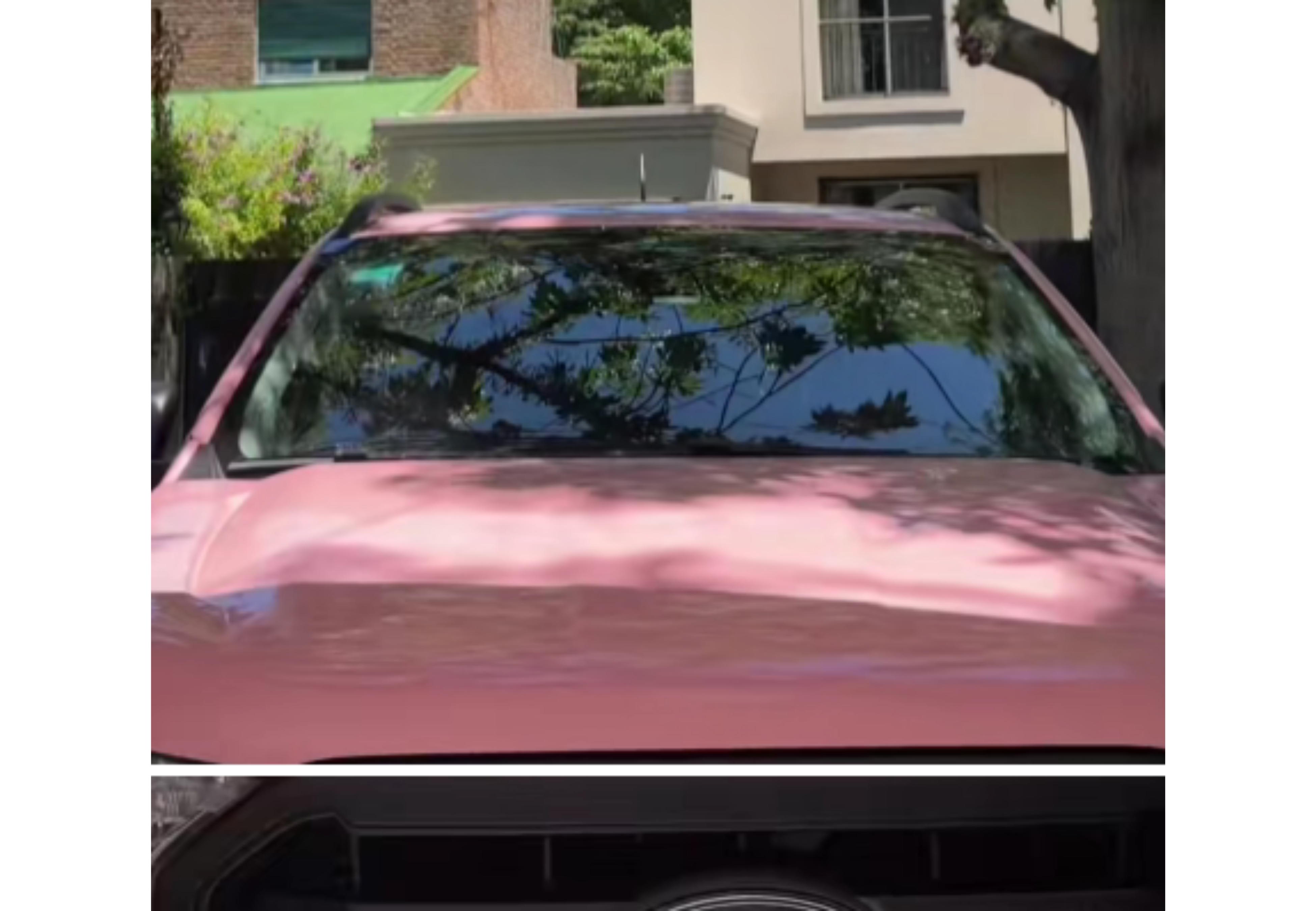 La camioneta ploteada.