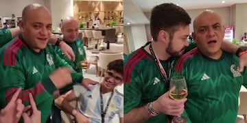 El video de la cargada a los hinchas mexicanos en Qatar se hizo viral en Instagram.