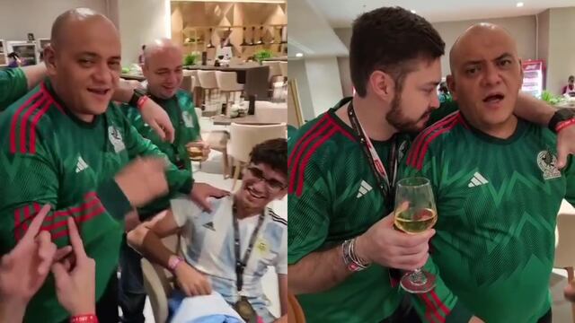 El video de la cargada a los hinchas mexicanos en Qatar se hizo viral en Instagram.