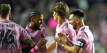 La celebración del segundo gol.