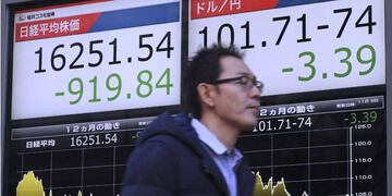 TOKIO. El mercado financiero de Japón tembló (AP).