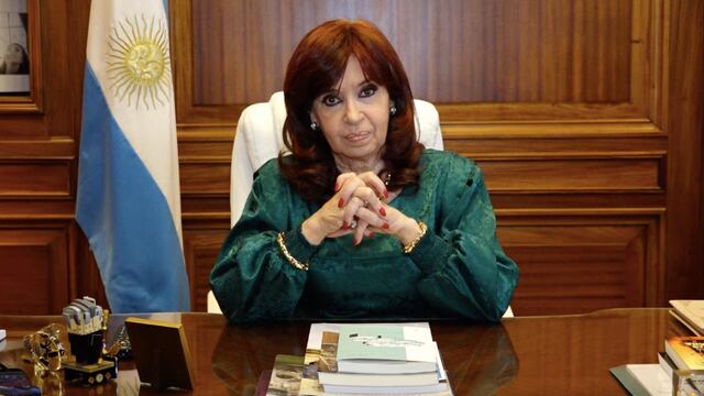 Cristina Kirchner en una conferencia vía zoom. (Foto: Prensa CFK)