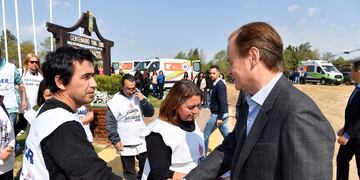 Gustavo Bordet en Villa Paranacito