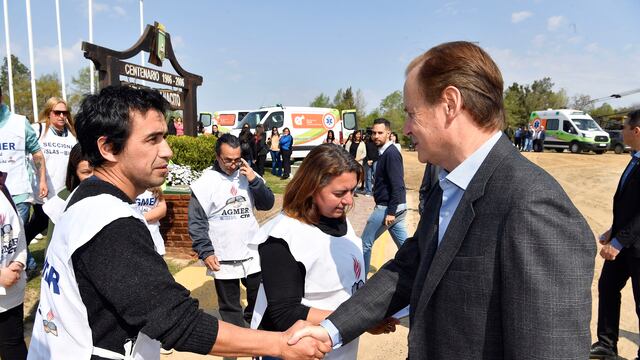 Gustavo Bordet en Villa Paranacito
