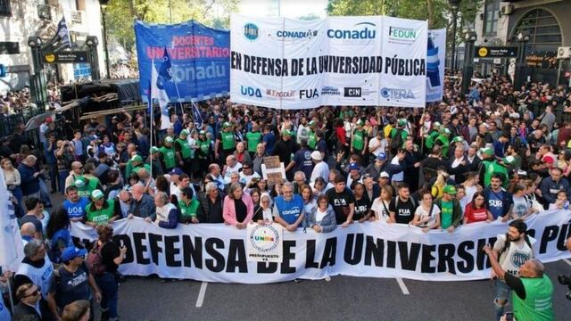 Paro universitario: los gremios convocaron a una nueva manifestación.
