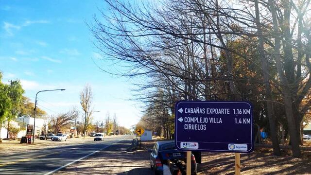 La señalización que está colocando la comuna de San Rafael en sitios turísticos.