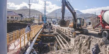 Arroyo Grande: comenzó el hormigonado para la colocación de alcantarillas