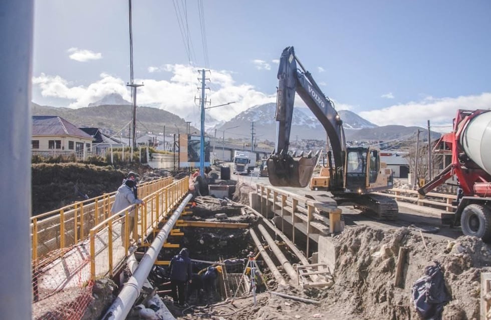 Arroyo Grande: comenzó el hormigonado para la colocación de alcantarillas