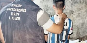 Leandro N. Alem: joven fue detenido tras robar una motocicleta.