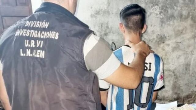 Leandro N. Alem: joven fue detenido tras robar una motocicleta.