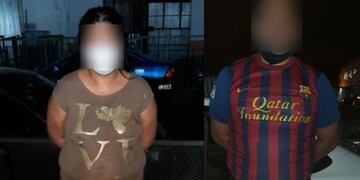 Los efectivos identificaron a la mujer y su pareja, ambos extranjeros.