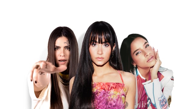 Aitana, Ptazeta y Emilia Mernes.