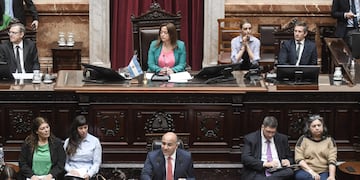 Juan Manzur en su primer informe de gestión ante la Cámara de Diputados (Foto: Federico López Claro)
