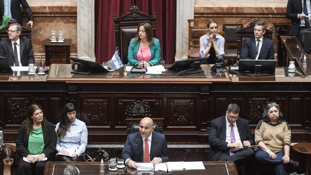 Juan Manzur en su primer informe de gestión ante la Cámara de Diputados (Foto: Federico López Claro)
