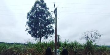 Capioví: detuvieron a un joven acusado de desarmar un transformador de luz.