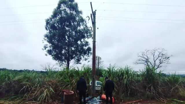 Capioví: detuvieron a un joven acusado de desarmar un transformador de luz.