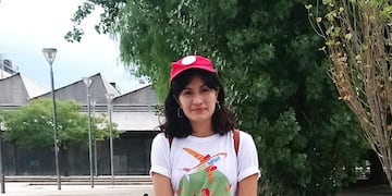 Marina Mercado, la joven diseñadora que con sus dos piezas, fue la única en representar a nuestra provincia en un festival de cine coreano.