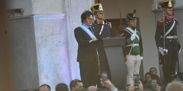 Milei en Córdoba por el acto del 25 de Mayo en el Cabildo (Javier Ferreyra / La Voz)