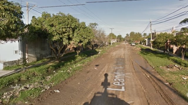 Calle donde se ubica el domicilio en el que fue hallada la joven.