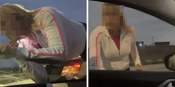 La mujer se subió dos veces al capot del auto en el que viajaban dos chicas. Dura sanción,
