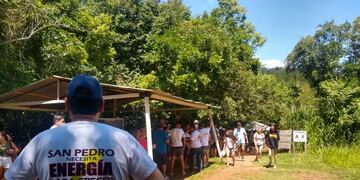 Problemática energética en San Pedro: llevaron los reclamos al Parque Moconá para visibilizar la situación.