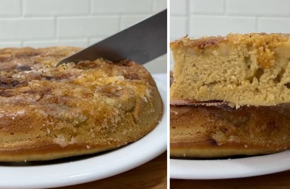 Cómo salvar la merienda en pocos minutos: receta de torta invertida de banana split