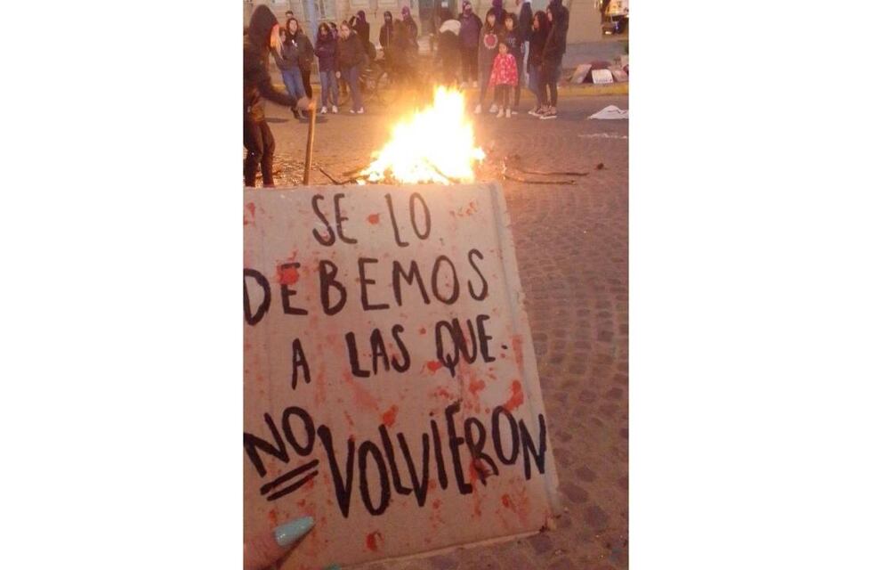 Rafaela también marchó gritando “Ni una menos”