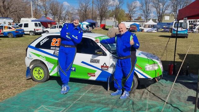 Víctor y Matías Mondino Arroyito Rally Santafesino