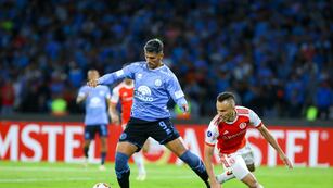 Lucas Passerini en su último partido con la camiseta de Belgrano.