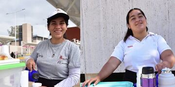 Carla y Mariana Cuello son dos hermanas que se ganan la vida vendiendo café en las estaciones de transbordo de la Red Tulum
