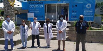 Instalaron un nodo de vacunación en Tafí del Valle.