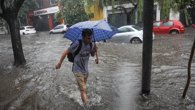 Diluvia en Palermo, Calle Julian Alvarez y Honduras inundado
Argentina ciudad de Buenos Aires Foto Federico Lopez Claro