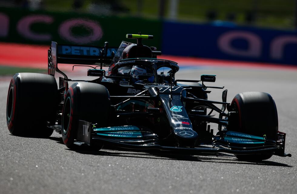 F1: Bottas dominó en los ensayos para el GP de Rusia