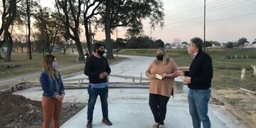Avanza la pavimentación en el Villa Podio