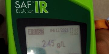 Alcoholemia positiva