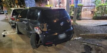 Conductor terminó detenido en Posadas tras un triple choque: tenía 3,4 de alcohol en sangre.