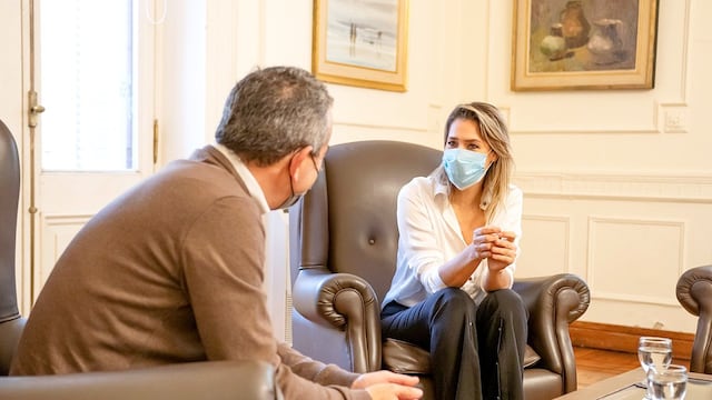 La senadora nacional electa visitó al dirigente del Frente Progresista en junio.