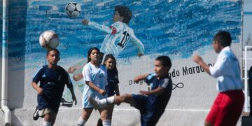 Mendoza 3 de diciembre 2020 Sociedad
En el departamento de Maipu se inauguro el Polideportivo 6 Diego Armando Maradona.
Foto: Ignacio Blanco / Los Andes