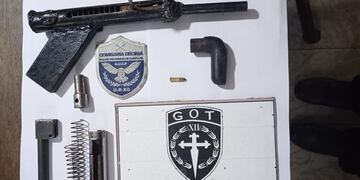 El material secuestrado por la policía en Tostado