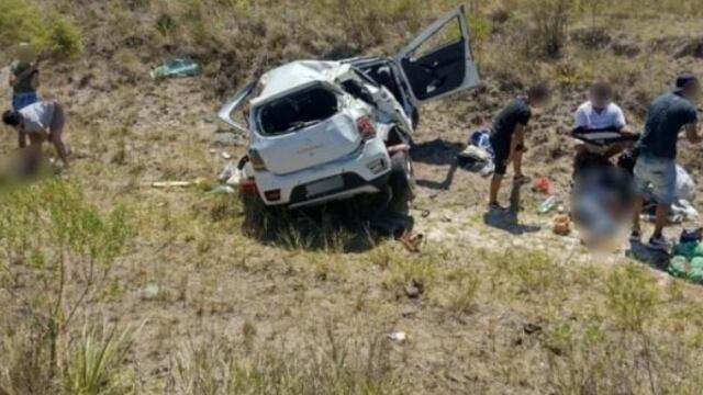 Cinco iguazuenses sufrieron un accidente en Entre Ríos.