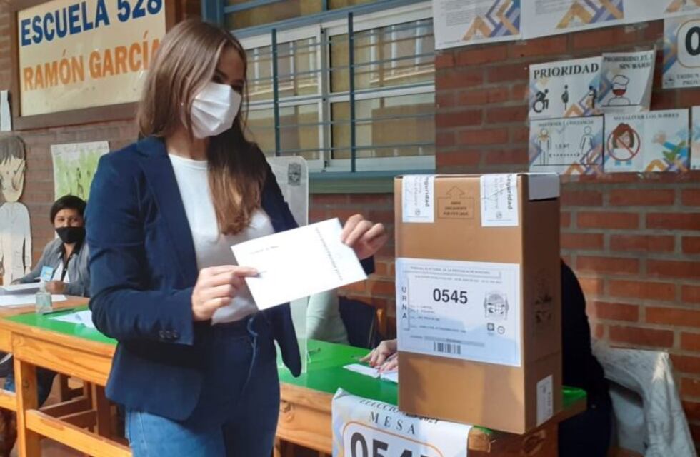La segunda candidata a diputada provincial por el Frente Renovador, Sonia Rojas Decut, ya emitió su voto