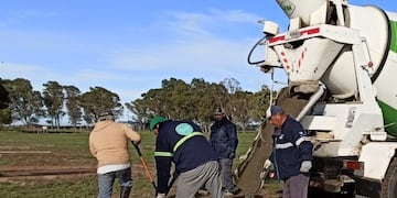 Comenzaron la obra para instalar juegos de salud en la localidad