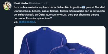 La opinión de los hinchas sobre la camiseta de la Selección